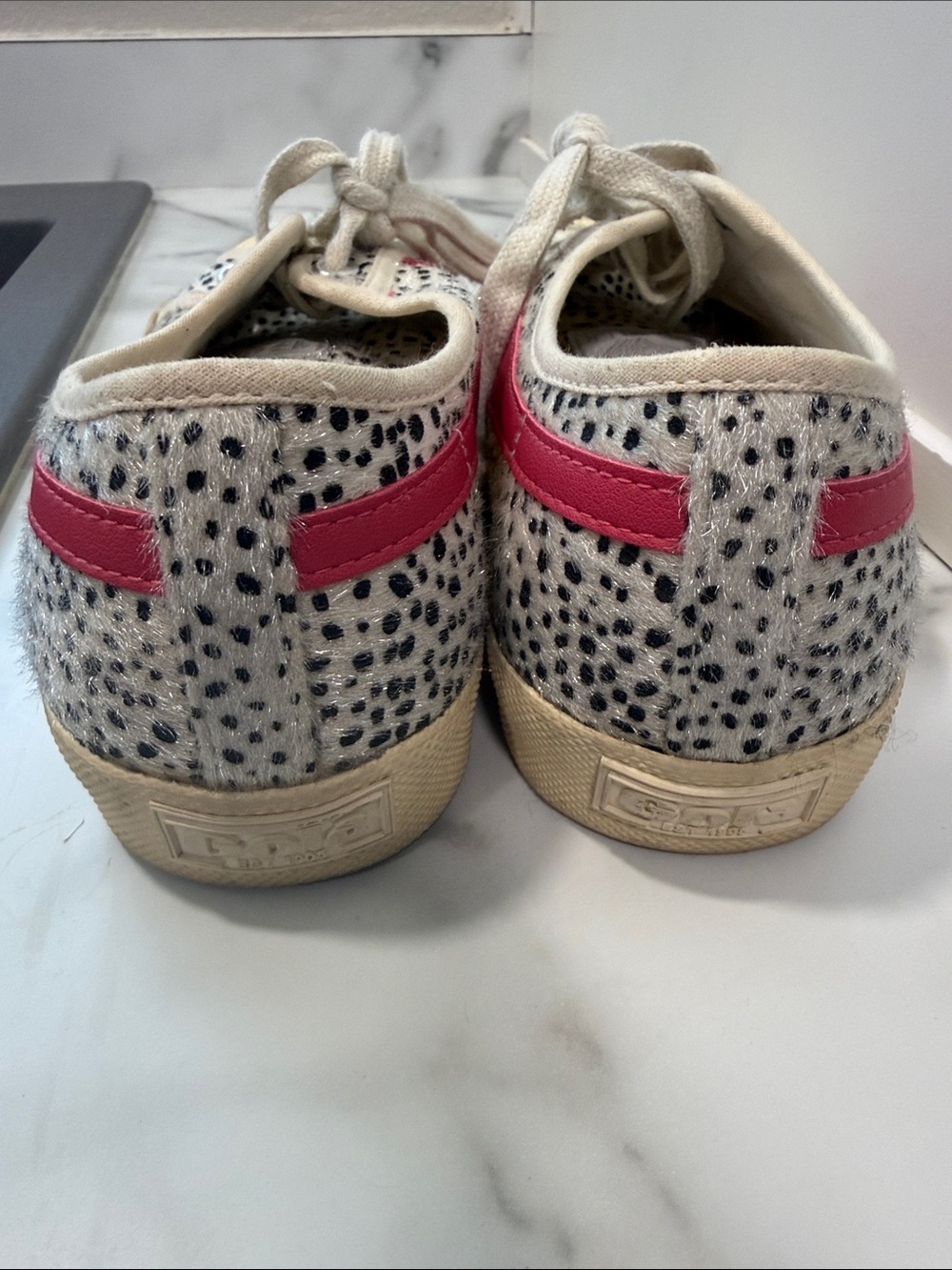 Gola Coaster Pink Cream cheetah trainers Women’s Size 7 - Picture 6 of 12